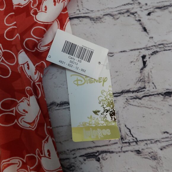 NWT‎ LuLaRoe Disney Micky  Carly Dress Size XS - Picture 3 of 11